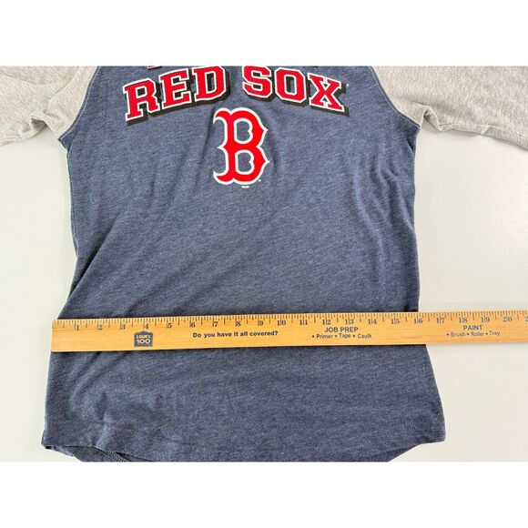 MLB Boston Red Sox 3/4 Sleeve Baseball T Shirt Adult Size S Small - Picture 7 of 10